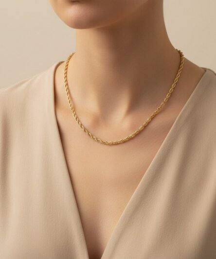 Stil İncisi/Xupıng Jewelry 14 Ayar Altın Kaplama, Zincir Kolye 45cm